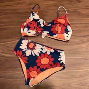 Seea high waisted floral bikini